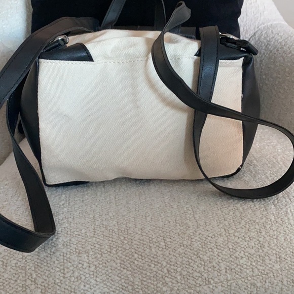Deux lux vegan leather and canvas backpack - Picture 3 of 4